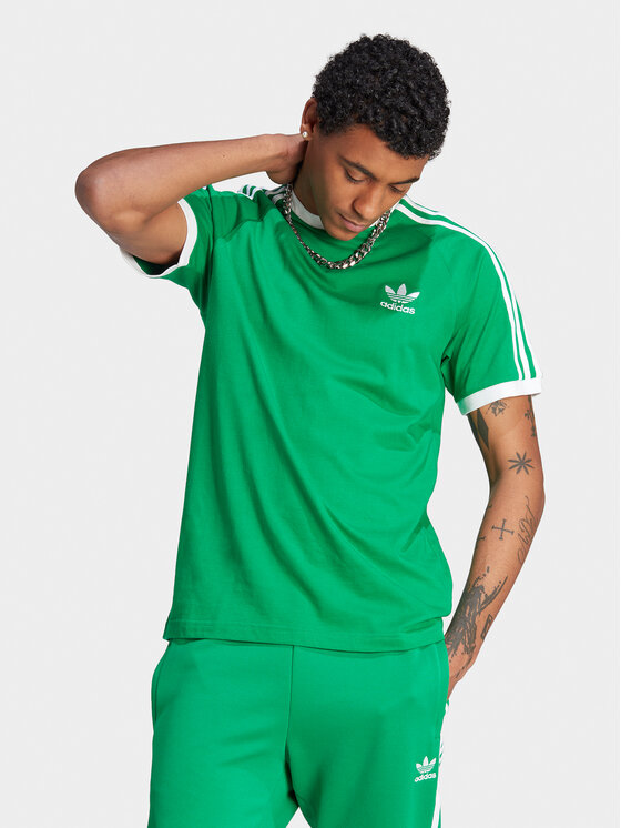 adidas adidas Póló adicolor Classics 3-Stripes IM0410 Zöld Slim Fit