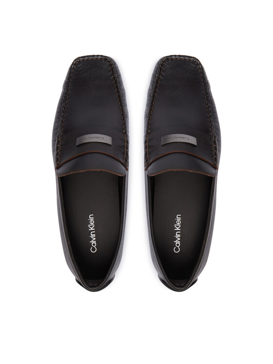 Calvin Klein Calvin Klein Mokasyny Driver Hdw Lth HM0HM02264 Brązowy ciemny