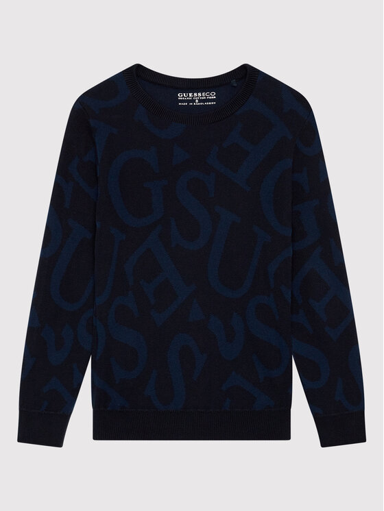 Maglione H2YJ07 Z2NN0 Blu scuro Regular Fit