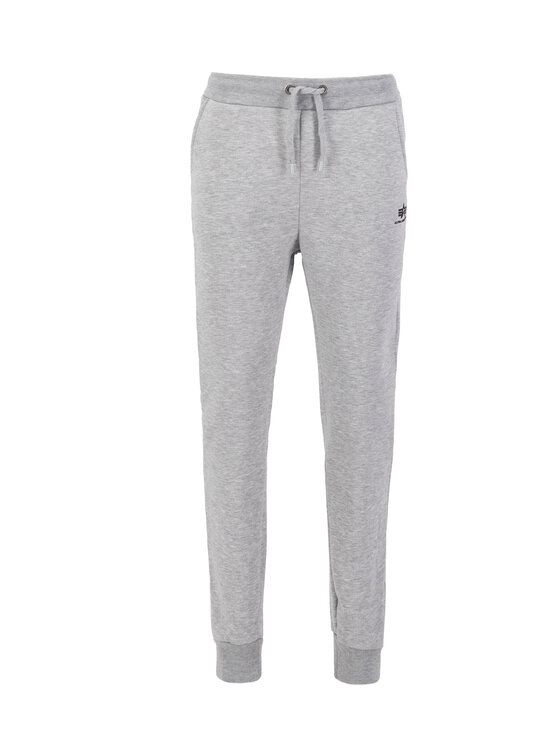 Alpha Industries Alpha Industries Joggery Basic Small Logo Jogger Szary Slim Fit