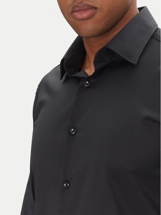 BOSS BOSS Krekls P-Hank 50503356 Melns Slim Fit