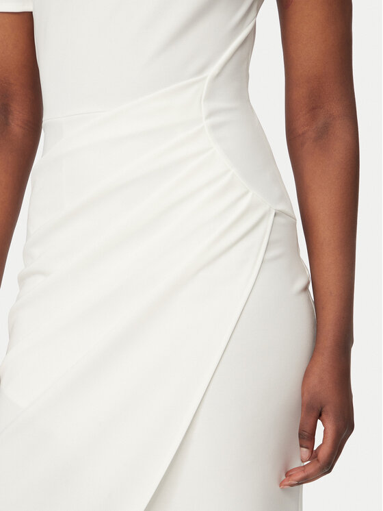 Rinascimento Rinascimento Abito da cocktail CFC0127793003 Bianco Slim Fit