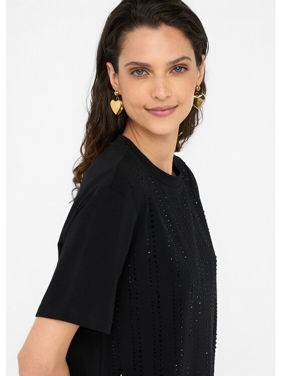 Liu Jo Liu Jo T-shirt CF5072JS08822222 Nero Regular Fit