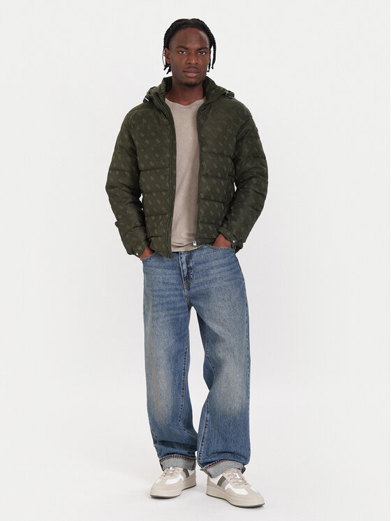 Guess Guess Ziemas jaka M5BL0B W2322 Haki Relaxed Fit