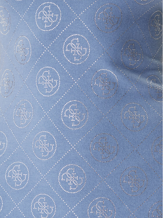 Guess Guess Trikotažinė suknelė W6RK92 Z3JD2 Žydra Regular Fit