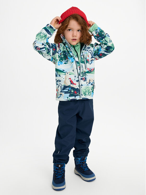 Reima Reima Jakna softshell Vantti 5100009B Zelena Regular Fit