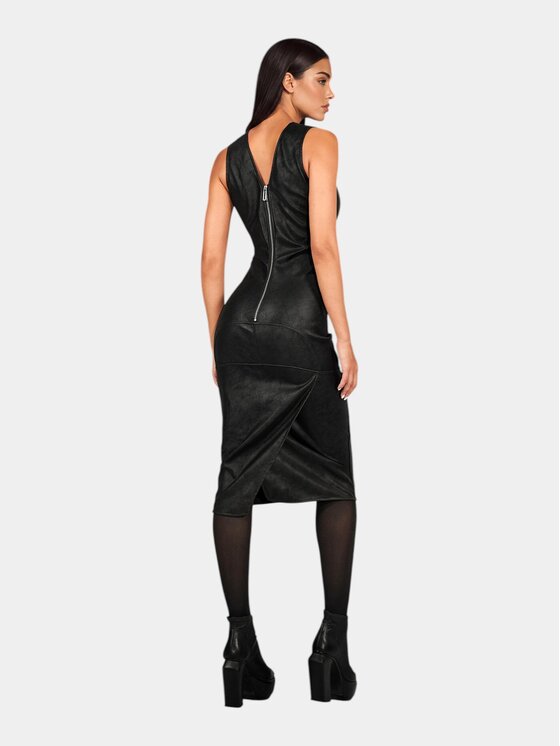 MADE BY SOCIETY MADE BY SOCIETY Sukienka codzienna CORE Dress - D27853 Czarny Basic Fit