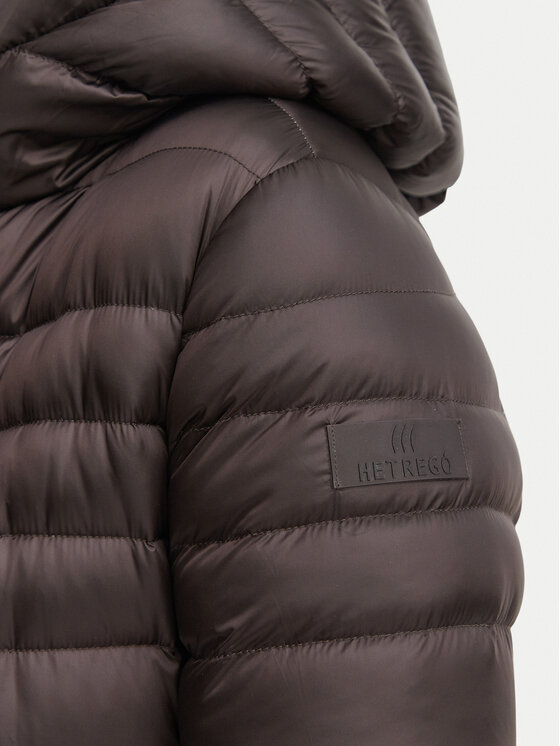 Hetregó Hetregó Kurtka puchowa Winthrop 8R607KM 26WD02 Brązowy ciemny Slim Fit