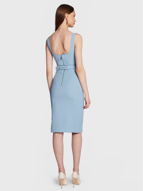 Abito da cocktail AB-336-31E2-V390 Blu Slim Fit