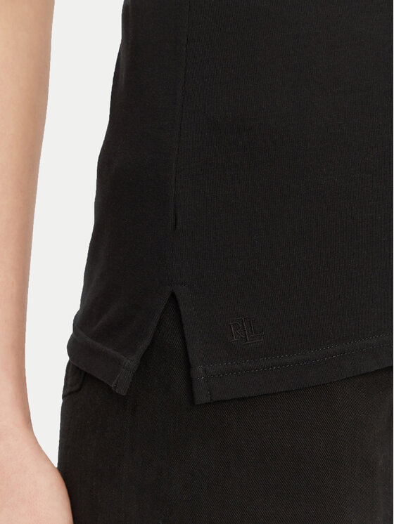 LAUREN RALPH LAUREN Lauren Ralph Lauren Bluse Brs-Knits 200654963 Schwarz Regular Fit