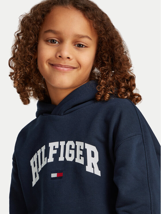 Tommy Hilfiger Tommy Hilfiger Pulóver Varsity KB0KB09574 Sötétkék Relaxed Fit