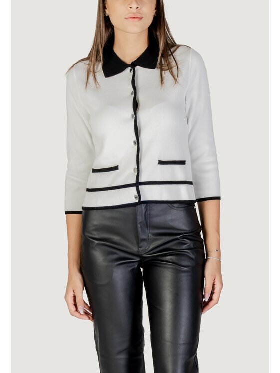 Morgan De Toi Morgan De Toi Maglione 252-MJIM Bianco Egg Fit