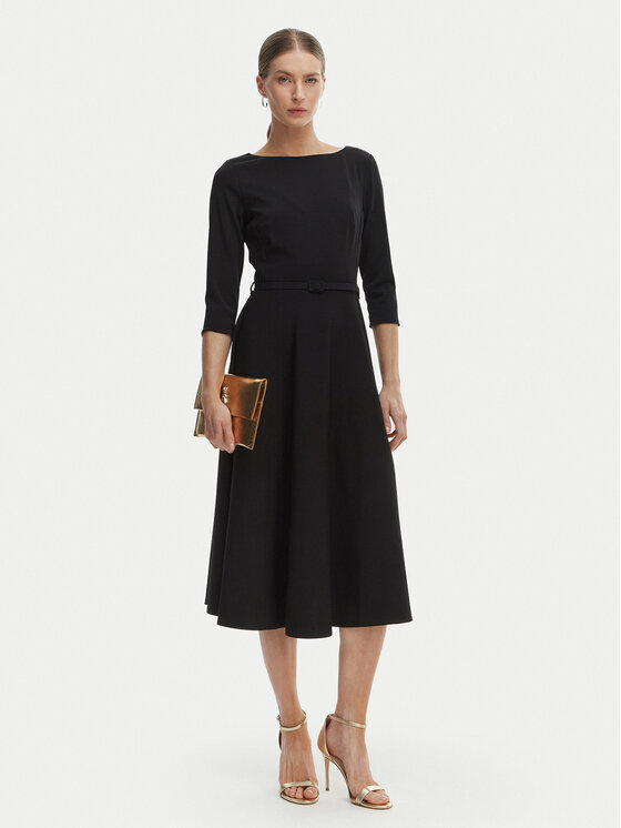 Rinascimento Rinascimento Rochie cocktail CFC0127892003 Negru Regular Fit