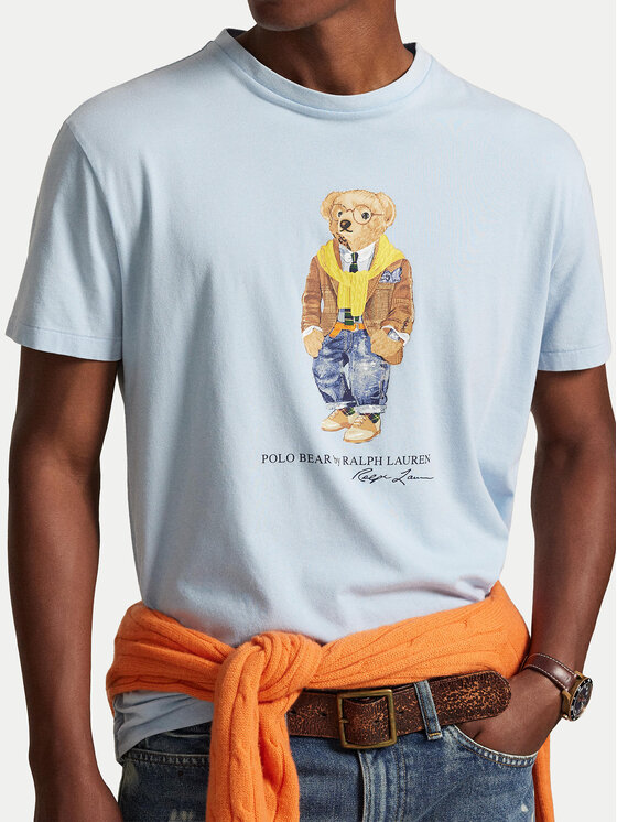Polo Ralph Lauren Polo Ralph Lauren Tricou 710P07347001 Albastru celest Regular Fit