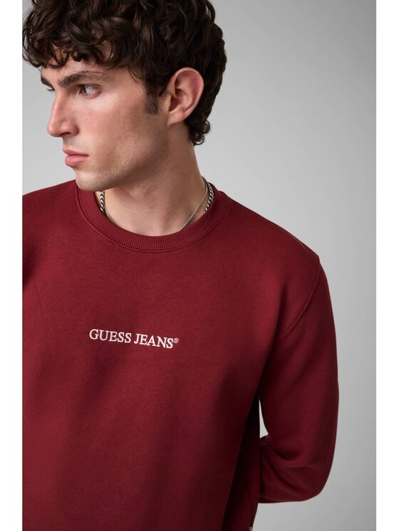 Guess Guess Mikina 165575 Červená Classic Fit