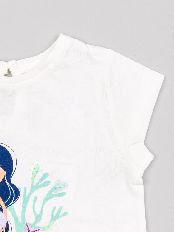 Zippy Zippy Komplet t-shirt i spodenki ZBGAP0602 23001 Różowy Regular Fit