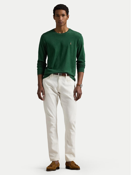 Polo Ralph Lauren Polo Ralph Lauren Majica z dolgimi rokavi 710760121038 Zelena Slim Fit
