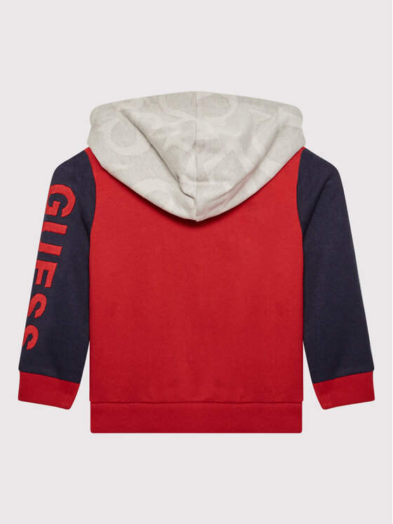 Felpa N2YQ04 KA6R0 Rosso Regular Fit
