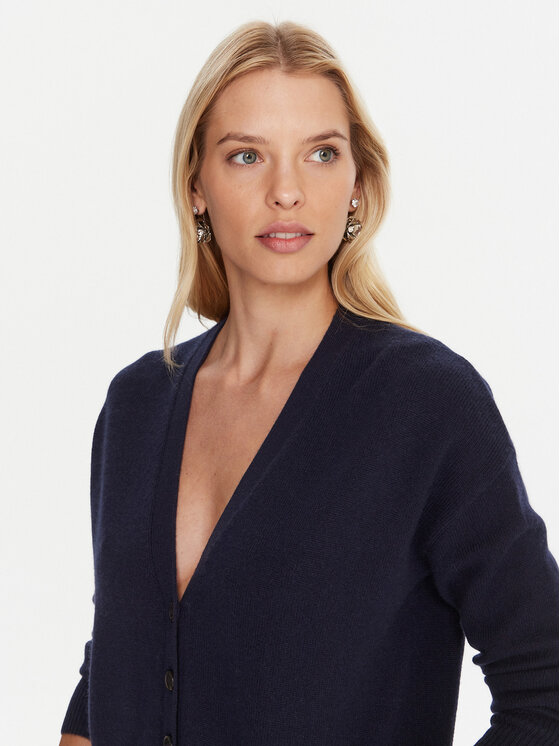 Marella Marella Kardigán Chicco 2523346044 Tmavomodrá Loose Fit