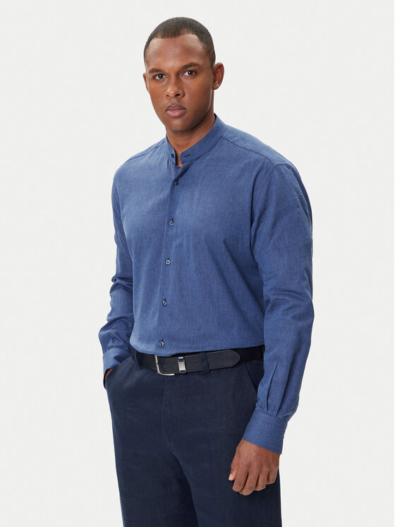 KARL LAGERFELD KARL LAGERFELD Hemd 605035 552627 Dunkelblau Regular Fit