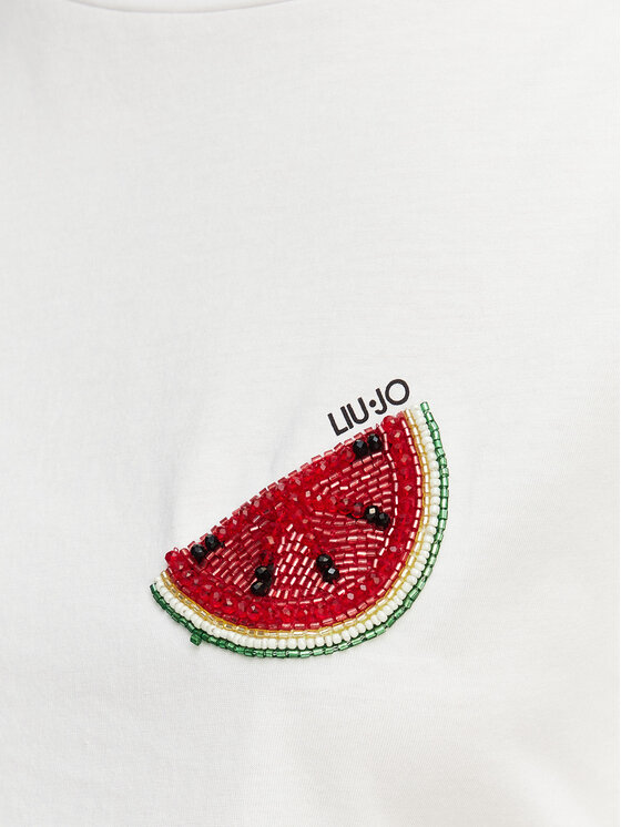 Liu Jo Liu Jo Tricou WA6414 JS923 Alb Regular Fit