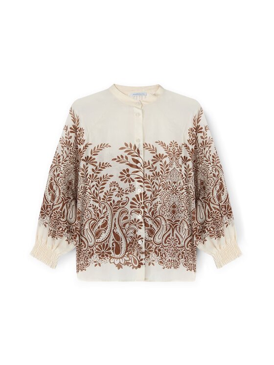 Motivi Motivi Camicia 5001W000505N0S1 Marrone Over Fit