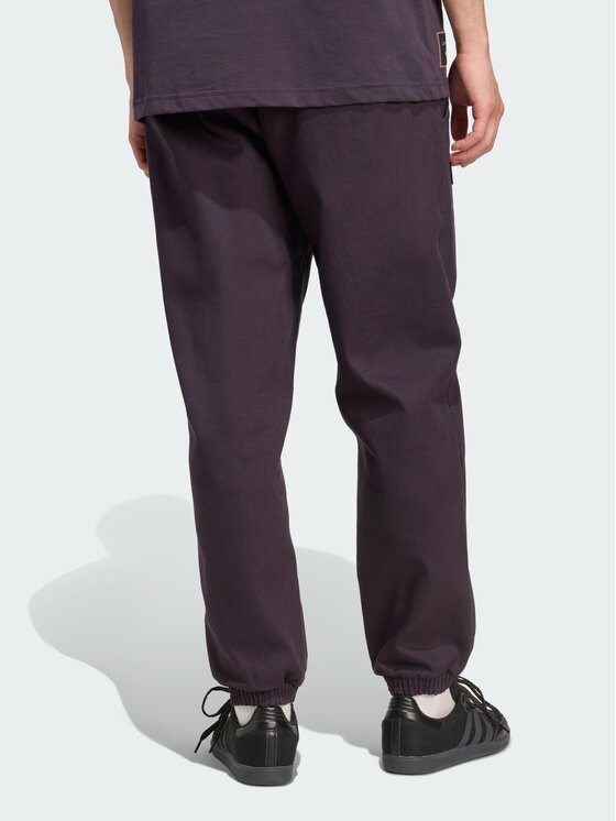adidas adidas Spodnie materiałowe 157293 Fioletowy Loose Fit