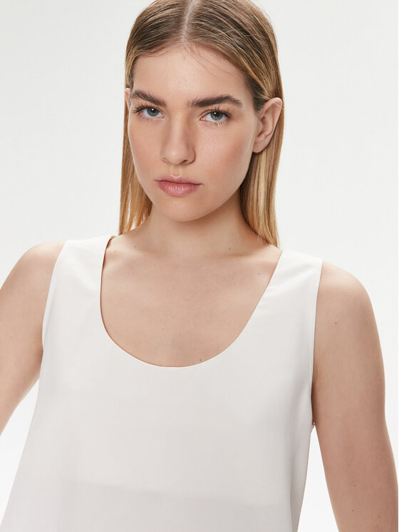 United Colors Of Benetton United Colors Of Benetton Топ 5XONDQ06Z Écru Relaxed Fit