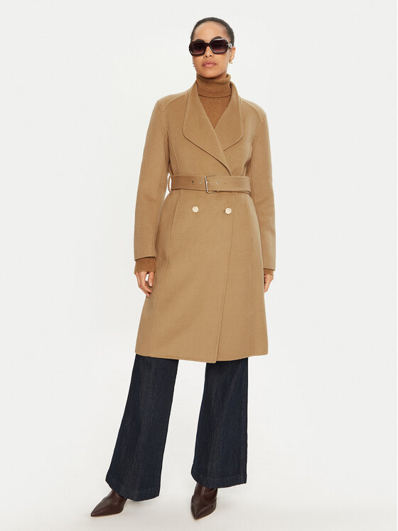 Liu Jo Liu Jo Cappotto di lana WF4060 T4627 Marrone Regular Fit