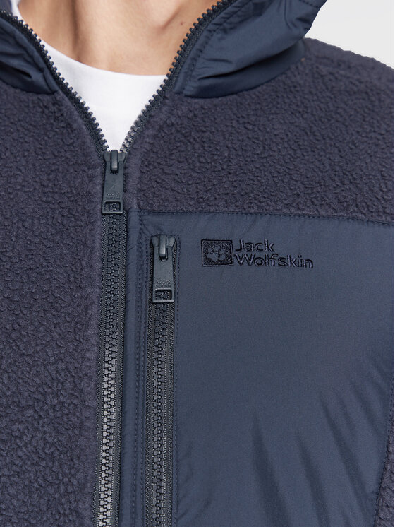 Jack Wolfskin Jack Wolfskin Felpa di pile Kingsway 1709002 Blu scuro Regular Fit
