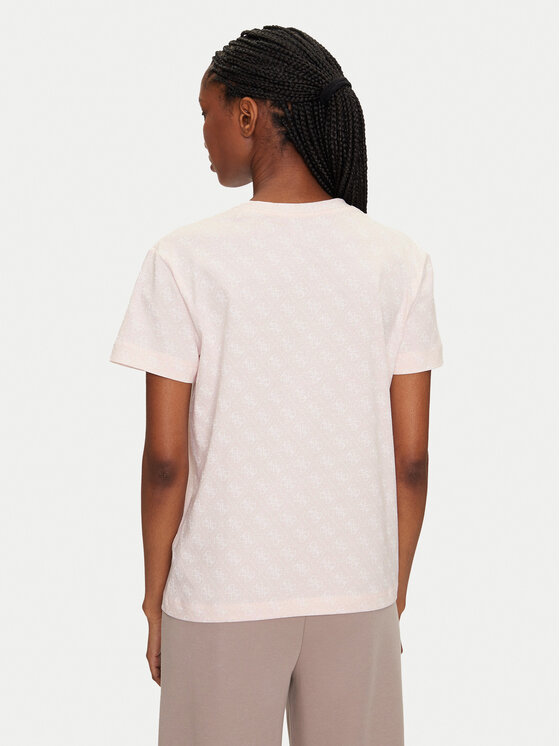 Guess Guess T-krekls V5GI16 I3Z14 Rozā Regular Fit