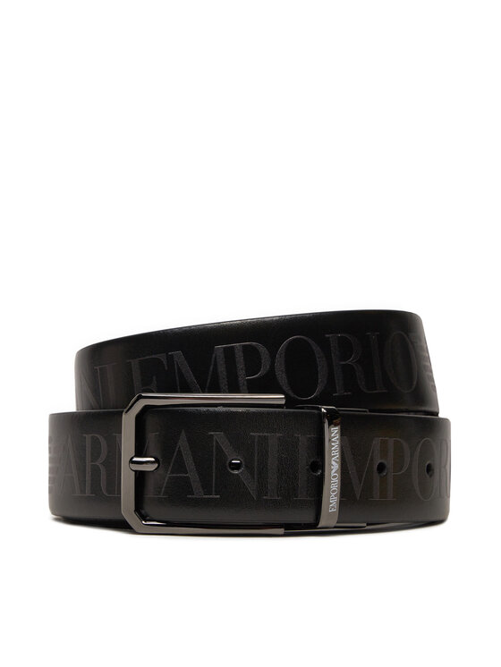 Emporio Armani Emporio Armani Мъжки колан Y4S653 YQ95I 80001 Черен