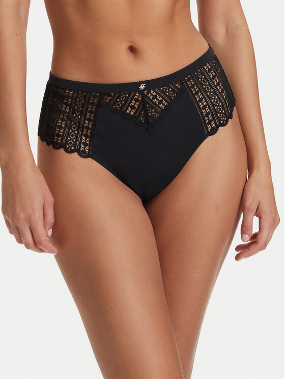 BOSS BOSS Stringtanga Guipure 50561143 Schwarz