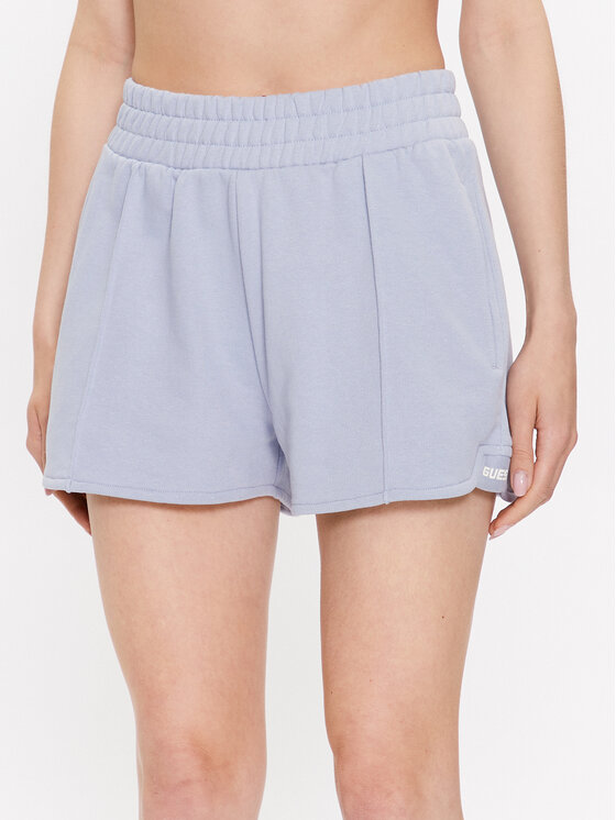 Guess Pantaloni scurți sport Dalya V3GD07 KAIJ1 Albastru Loose Fit