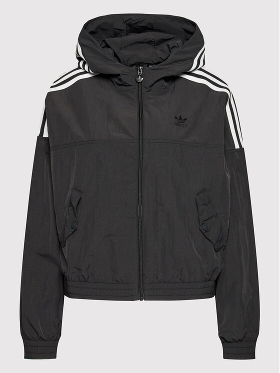 adidas adidas Neperpučiama striukė adicolor Classics HC2022 Juoda Regular Fit