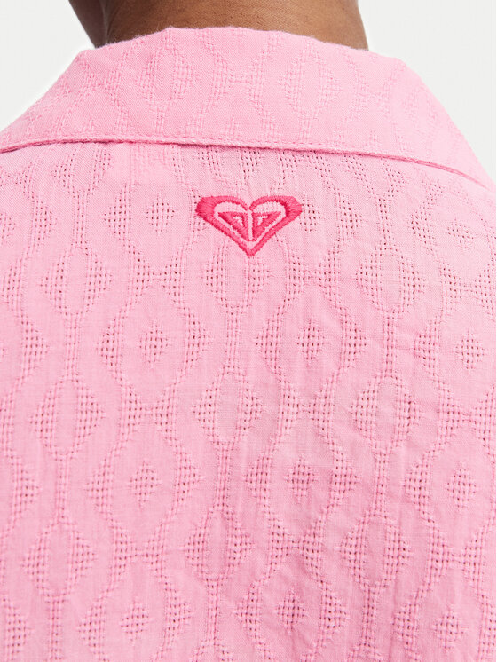Roxy Roxy Риза Ocean Gradient ERJX603490 Тъмнорозов Oversize