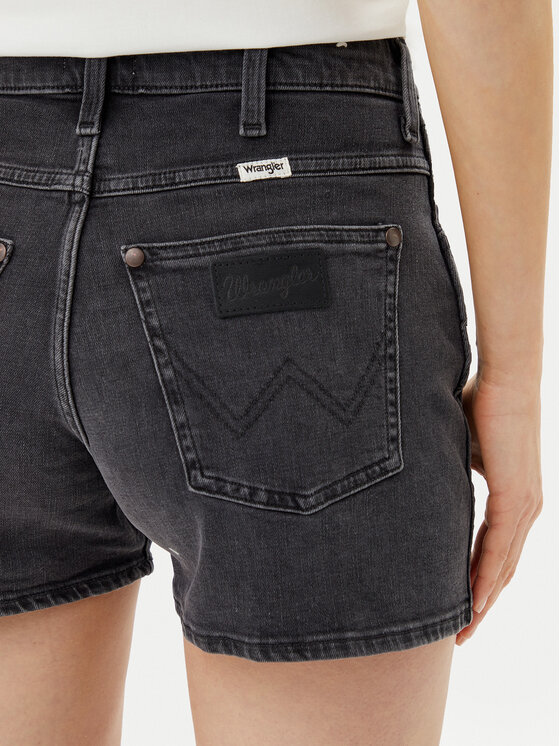 Wrangler Wrangler Τζιν σορτσάκια Cowboy 112362695 Μαύρο Relaxed Fit