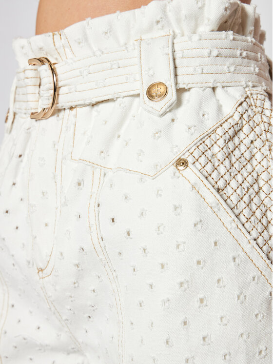 Pantaloncini di jeans IX22-40060 Bianco Regular