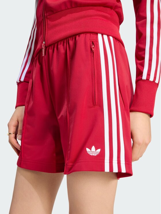 adidas adidas Σορτς υφασμάτινο Firebird Classic Κόκκινο Loose Fit