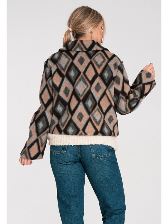 FIGL FIGL Dámska bunda M1117 Modrá Regular Fit
