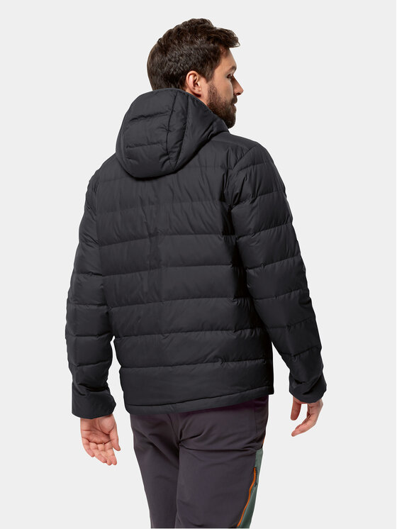 Jack Wolfskin Jack Wolfskin Kurtka puchowa Ather Down Hoody 1207671 Czarny Regular Fit
