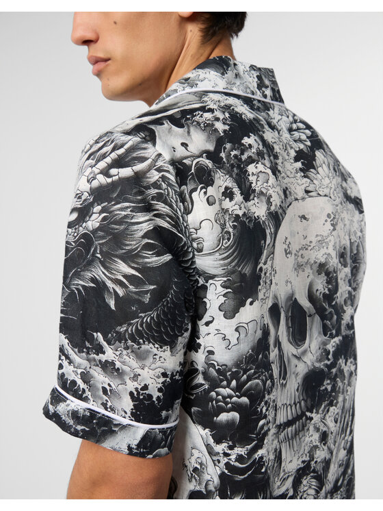 PHILIPP PLEIN PHILIPP PLEIN Koszula 29794 Czarny Regular Fit