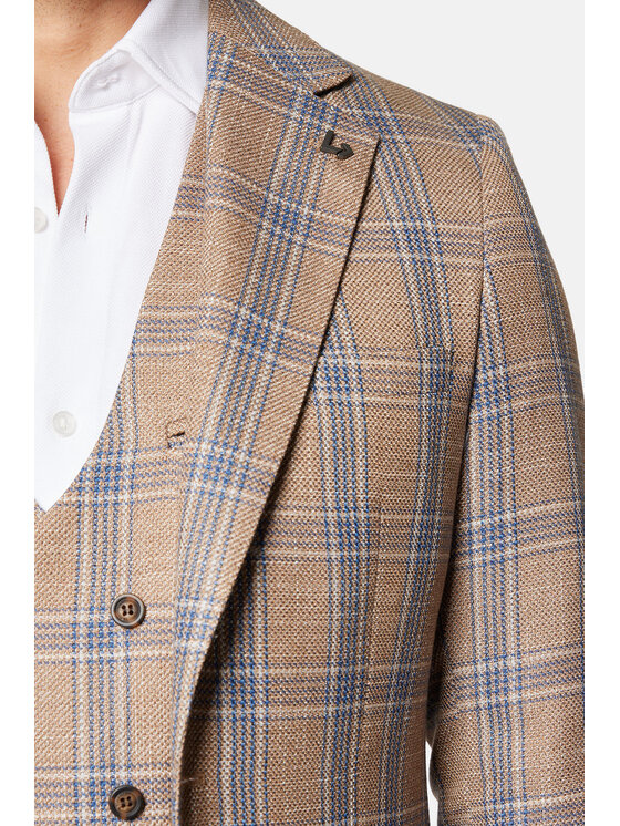 Lancerto Lancerto Marynarka Vinton MA131124000018 Beżowy Slim Fit