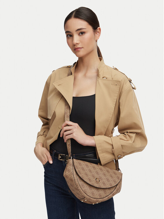 Guess Geantă Coleen Logo HWSG97 56210 Bej
