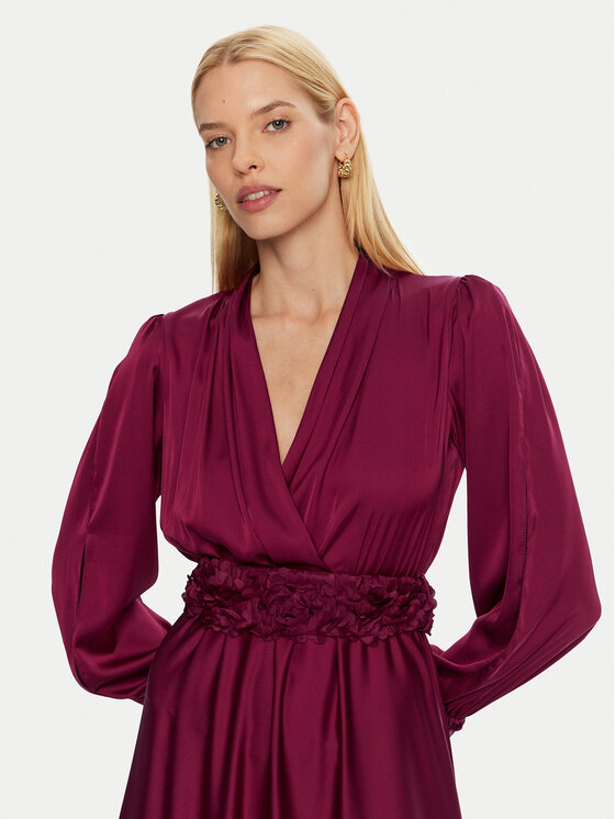 Rinascimento Rinascimento Rochie de seară CFC0120276003 Vișiniu Regular Fit