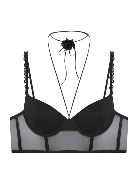 Esotiq Esotiq Biustonosz push-up 41819 Czarny