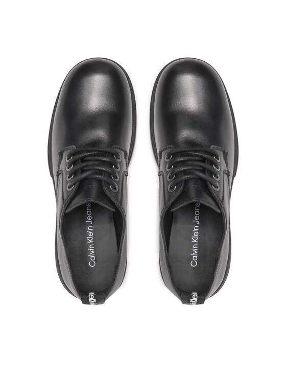 Calvin Klein Jeans Calvin Klein Jeans Pusbačiai Chunky Combat Derby Wn YW0YW00745 Juoda