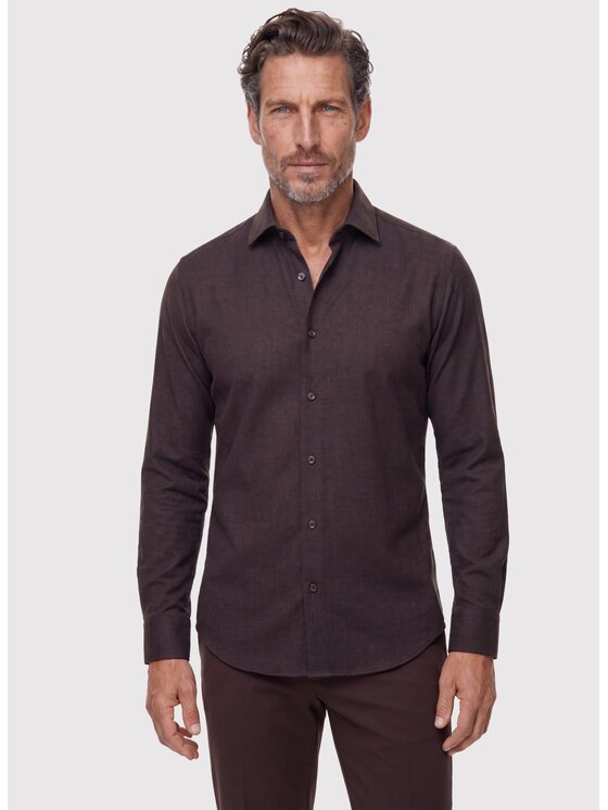 Pako Lorente Pako Lorente Koszula P26WP-1X-019 Brązowy Slim Fit