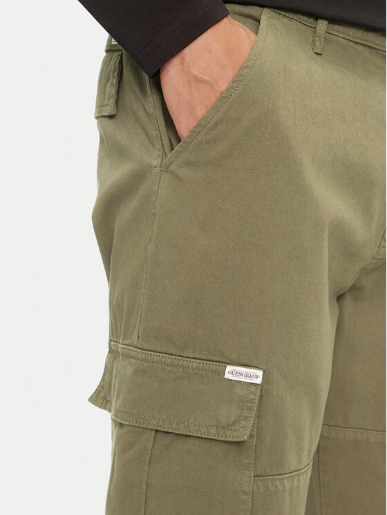 Guess Guess Chinosy M4YB40 WGCV1 Khaki Regular Fit