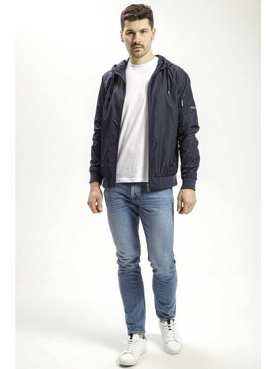 Cross Jeans Cross Jeans Kurtka przejściowa 40272-001 Granatowy Regular Fit